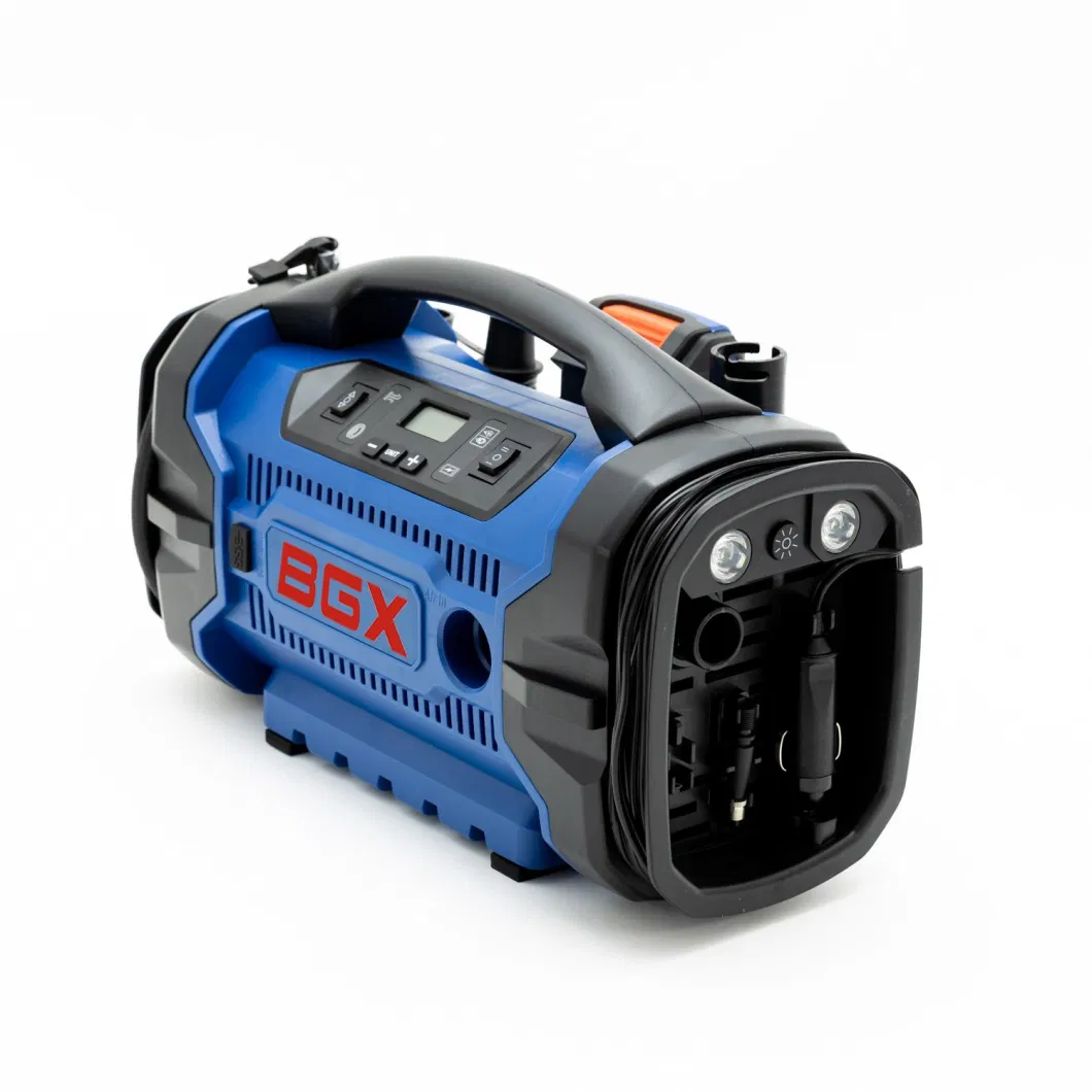 BGX 20V/12V/AC 3-in-1 multi-voltage usable air compressor and air pump