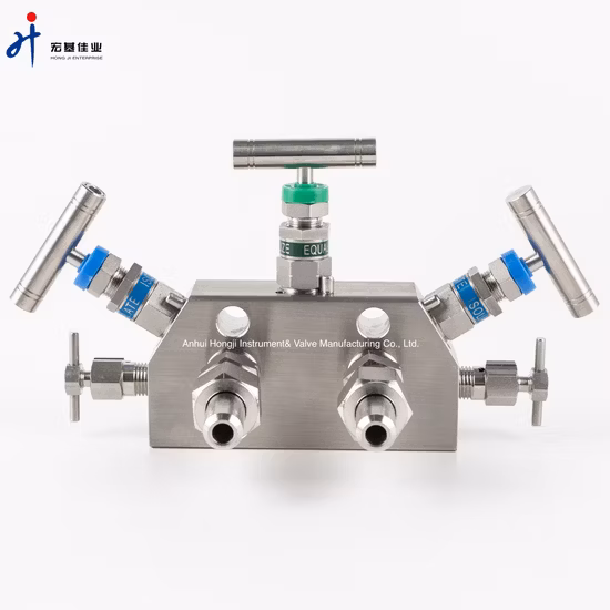 High Pressure Stainless Steel Coplanar 3 Way Valve Manifolds for Transmitter